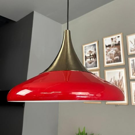 Paladin Lustre Simple Rouge, Lampe Suspendue, Hôtel, Restaurant, Cuisine, Salon, Hall, Lustre Pour Jeunes, Modèles (1/5)