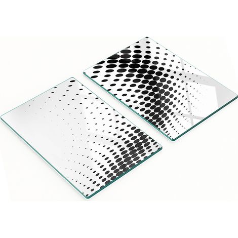 Set mit 2 geometrischen Figuren aus gehärtetem Glas, 2 x 40 x 52 cm (1/5)