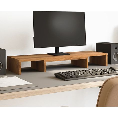Monitorständer Verstellbar Artisan-Eiche 80x24x10,5 cm
