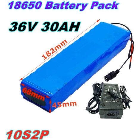 10S2P36V30ah battery pack, 186500 lithium-ion battery, 500W, for high-power motorcycle scooters. (1/2)
