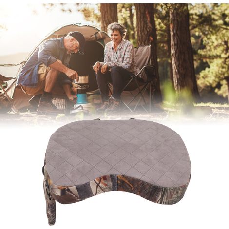 Camping, chasse, pêche, chaise de bureau, coussin chauffant épais, interface USB, coussin chauffant réglable sur trois niveaux, motif camouflage feuilles (1/5)