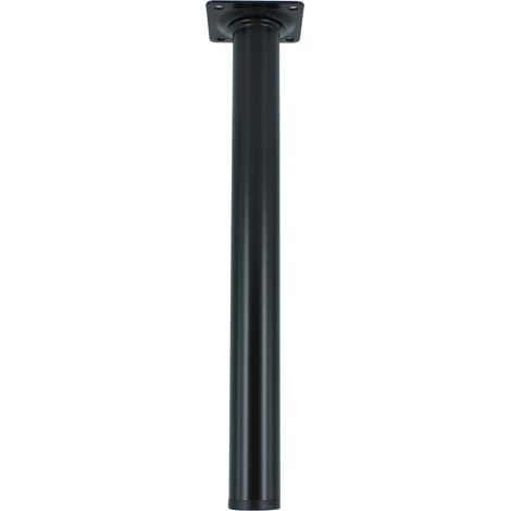 PIEDINO ACCIAIO DIAM. 30 CM.20 COLORE NERO. Prezzo per 1 pezzo. (1/2)