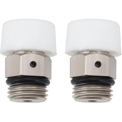 Lot de 2 vannes de purge automatiques en cuivre de 1/8 po pour purge automatique du radiateur et de l'aération (1/5)