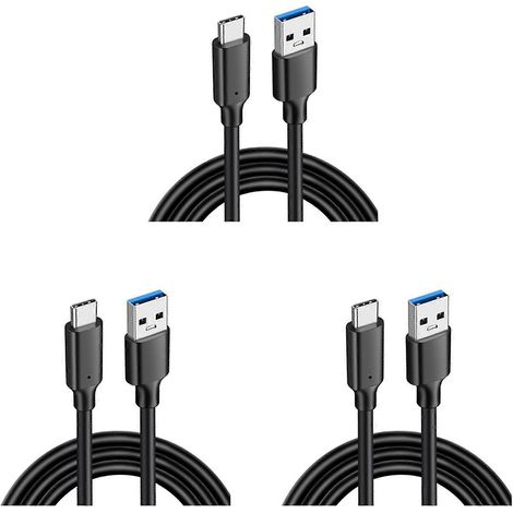 3x USB 3.2 10 Gbit/s Typ-C-Kabel, USB-A auf Typ-C 3.2 Datenübertragung, USB-C-SSD-Festplattenkabel, PD 60 W 3 A, Schnellladefunktion 3.0, 1 m (1/5)