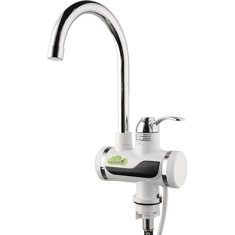 TEMPSA Robinet de Cuisine Electrique Chauffe-eau Affichage Numérique Mitigeur Rotatif à 360° (1/4)