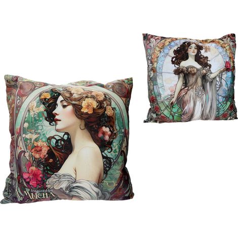 Carmani, almohada con relleno/cremallera - alfons mucha