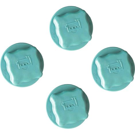 Compatible avec 4 bouchons de réservoir de liquide de refroidissement/bouchons de radiateur/bouchons de liquide de refroidissement moteur pour les modèles Volvo S40, S60, S80, V70, V90, XC70, XC90 et (1/5)