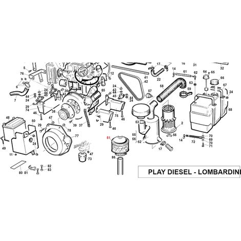 ORIGINAL Zyklon-Vorfilter GIANNI FERRARI Dieselmotor Arbeitsmaschine