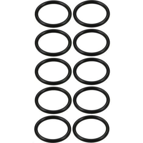 10 juntas tóricas redondas de alta precisión fabricadas en caucho de nitrilo NBR negro, DIN 3771, para aceite, combustible, motor, válvula, arandela, herramientas, estáticas, dinámicas, maleables, Ø1, (1/2)