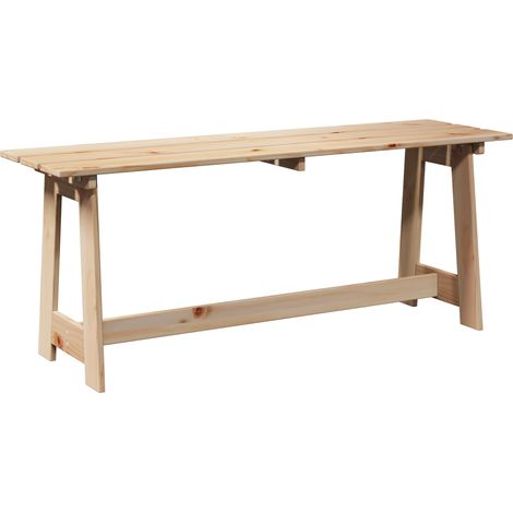 Banco de exterior Marrón 119 x 35 x 47 cm Madera de pino sólido vidaXL