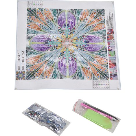 Kit de peinture diamant 30x30cm, motif complet, décoration salon chambre bureau DZ546