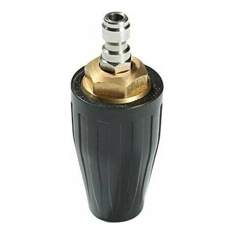 AGE 360 ° rotatif turbine buse de nettoyage pistolet accessoires raccord rapide Nettoyeur haute pression buse de lavage de voiture (noir - 3000) (1/4)