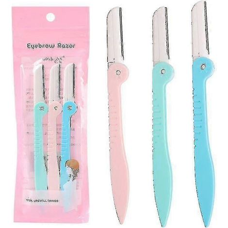 Rasoirs à sourcils, rasoir de beauté pour le visage, ensemble de 3 pièces (1/5)
