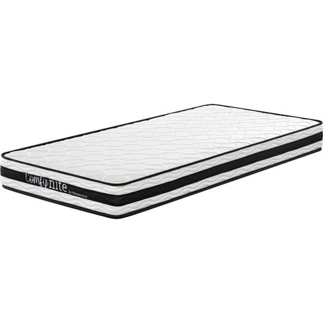 Bonnell Coil System White Quilted Mattress 3ft Single Medium Firmness Flat Pack