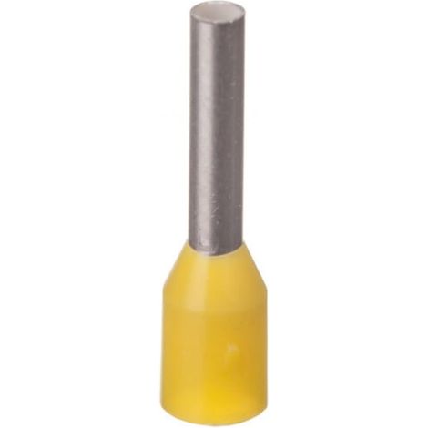 Isolierte Aderendhülse TI 1mm2/8mm gelb verzinnt TI1L8DE /100 Stück/