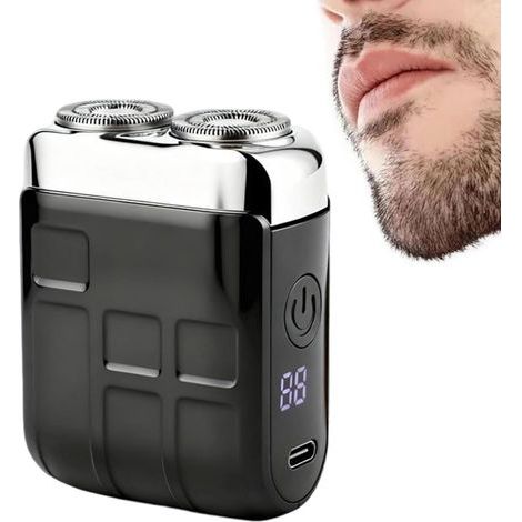 Mini Rasoir Électrique,Appareil De Toilettage Personnel Compact,Mini Rasoir Électriques,Rasoirs Électrique À Grille Pour La Coupe Des Poils Du Visage, Pratique Pour Les Voyages D'affaires Et Le