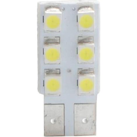 AMPOULES LED X 2   T10 W5W 6LED SMD3528 BLANC 12V   0,60W