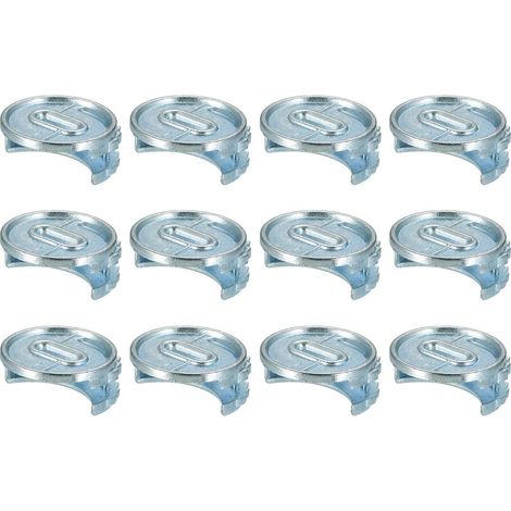 Cam Serrure Écrou pour Meubles, 12pcs 24x11mm Joint Connecteur Serrage Écrous Meubles Connexion Cam Raccords (1/5)