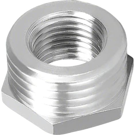 Reduzier-Sechskant-Anschlussstück, 4 Edelstahl-Rohrverschraubungen 304, 1/2"-Außengewinde x 1/8"-Innengewinde, Reduzieradapter für Sanitär-, Druckluft- und Gasinstallationen. - 1-1/2"-NPT-Außengewinde (1/5)