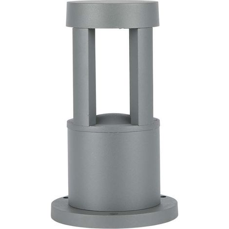 Lámpara LED de jardín V-TAC, luminaria de suelo COB LED, 10 W, gris, altura: 25 cm, blanco cálido, IP65