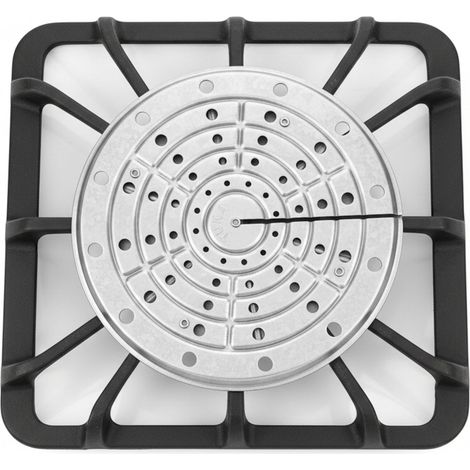 Plaque de cuisson, diffuseur chaleur gaz, couvre plaque de cuisson gaz, plaque inox cuisine, gaziniere camping, Acier, Gris, 16 cm Diamètre (1/5)