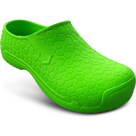 TAMS® Unisex Gartenclogs "Hex" aus leichtem EVA Hellgrün 37