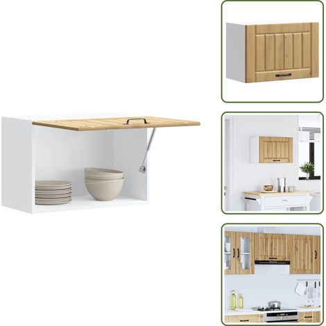 vidaXL Küchen-Hängeschrank Lucca Artisan-Eiche Holzwerkstoff (1/5)