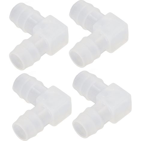 10 Pièces Coude à 90° pour Tuyauterie en PP, Sans Odeur et Non Toxique, Adapté pour Aquarium et Usage Laboratoire, Diamètre 12mm / 0.47in (1/5)