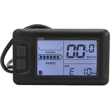 LCD-Elektrofahrradcomputer ABS 36V 48V Universal-Bedienfeld für 22,2mm Lenker (1/5)
