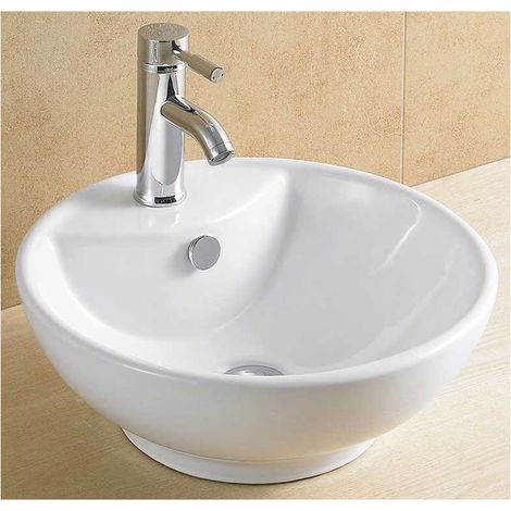 Lavabo d'Appoggio Tondo 9305 - Diametro 46 cm - h18,5 cm - GME (1/4)