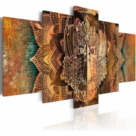 Tableau singe doré - 100 x 50 cm (1/4)