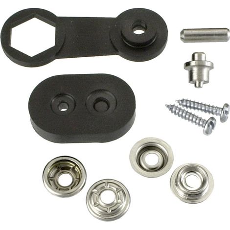 Druckknöpfe Messing vern. Ø 15 mm, 10 St., offen