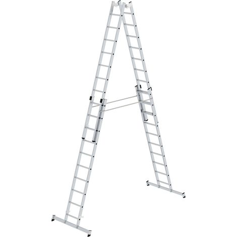 Günzburger Steigtechnik Escabeau à barreaux 4nombre de barreaux avec traverse nivello 4 x 10 barreaux - 033040 (1/4)