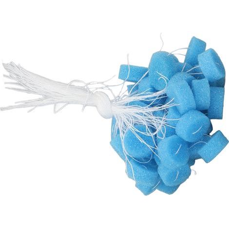 Lot de 50 bouchons d'oreille souples et portables en éponge pour appareils auditifs, accessoires pour personnes âgées, XL bleu (1/5)