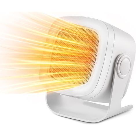 Chauffage Soufflant, PTC Mini Chauffage Electrique Oscillation à 90°, Chauffage électrique avec 2 Modes, Chauffage d'appoint Compact, Portatif Chauffage pour Salon, Chambre et Bureau (1/5)