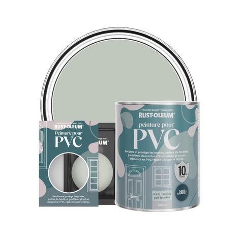 Peinture pour PVC, Finition Satinée - Vert Craie (1/2)
