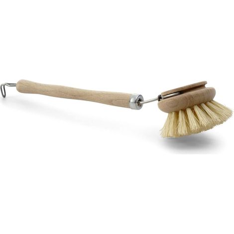 Brosse à vaisselle fibres naturelles bois grande taille