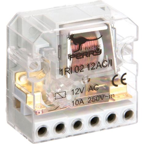 Stromstoß-Schalter Unterputz Wallair Stromstoßschalter 2 Schließer 12 V/AC 10 A 1 St.