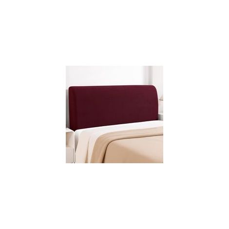Housse Tete De Lit, 200CM, Housse De Tête De Lit Extensible Doux, Couvre Tete De Lit Antipoussière, Moderne Couvre De Protection Tête De Lit, Decoration Noel, Bordeaux