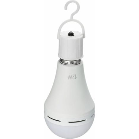 2er-Pack wiederaufladbare, multifunktionale 12-W-LED-Notlampen (entspricht 60 W) mit 6000 K für den Außenbereich bei Stromausfällen, Camping und Gartenpartys – E26/E27, 100–240 V Wechselstrom (1/5)
