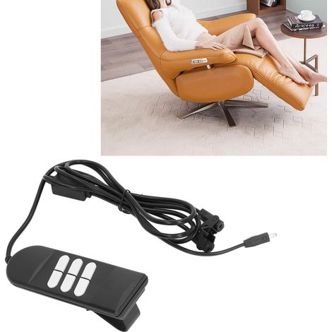 Commande de canapé électrique, commande de levage manuel à six boutons pour instrument médical, commande de moteur à tige de poussée pour lit de physiothérapie (1/5)