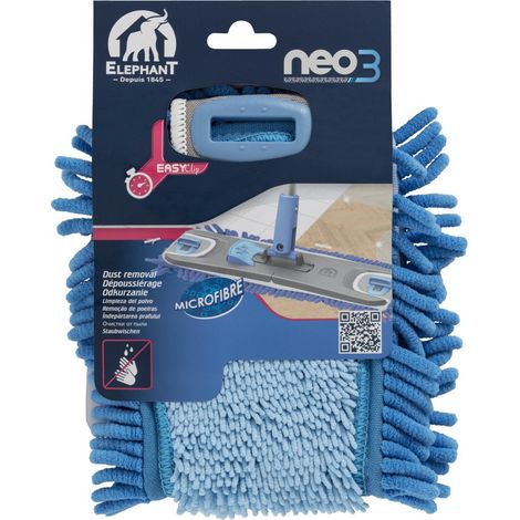 Recambio de mopa plana ELEPHANT Neo para quitar el polvo SANS MARQUE