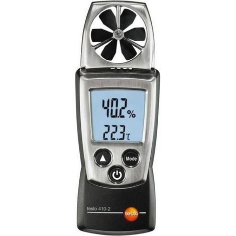 Anemometro a elica testo 410-2, misurazione velocitÀ, temperatura e umiditÀ dell'aria, tes 0560 4102