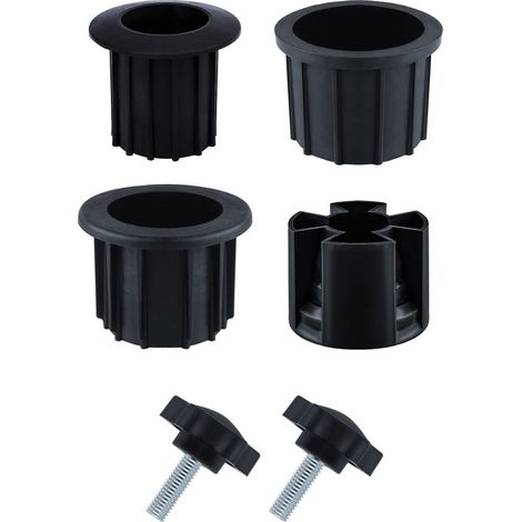 Ricambi per ombrelli, accessori per supporti per ombrelli, set da 6 pezzi, nero (1/5)