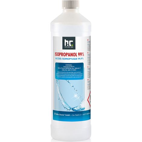 6 x 1 Litre Alcool isopropylique 99,9 %