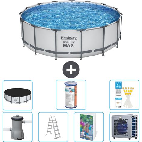 Bestway Piscina Bestway Steel Pro MAX Redonda - 488x122 cm - 8-piezas S551