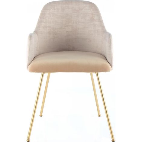 Fauteuil semi artisanal AVE 50x53 ivoire beige (1/4)