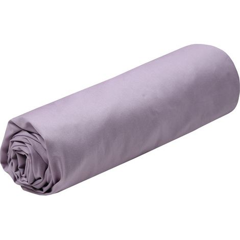 Stof - Drap Housse - Taille 140X200 Cm Grand Bonnet 30 Cm - Qualité Percale De Coton - 100% Coton Certifié Oeko-Tex - Couleur Parme - Modèle Elysée - Linge De Lit Pour Maison - Doux Et Confortable (1/3)