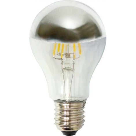 Marino cristal lampadina eco-goccia led a70 filoled 7w e27 2700k dimmerabile cupola argentata 21393