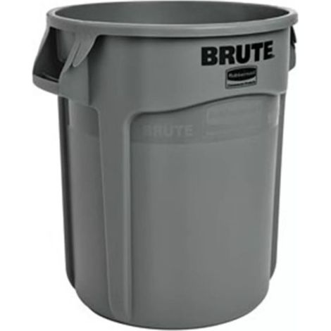 Fût polyvalent gris 76 l PE D. extérieur 495xH581 mm RUBBERMAID